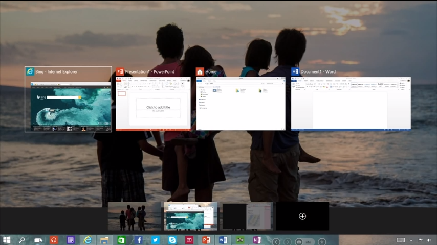 windows 10 features - multiple desktops